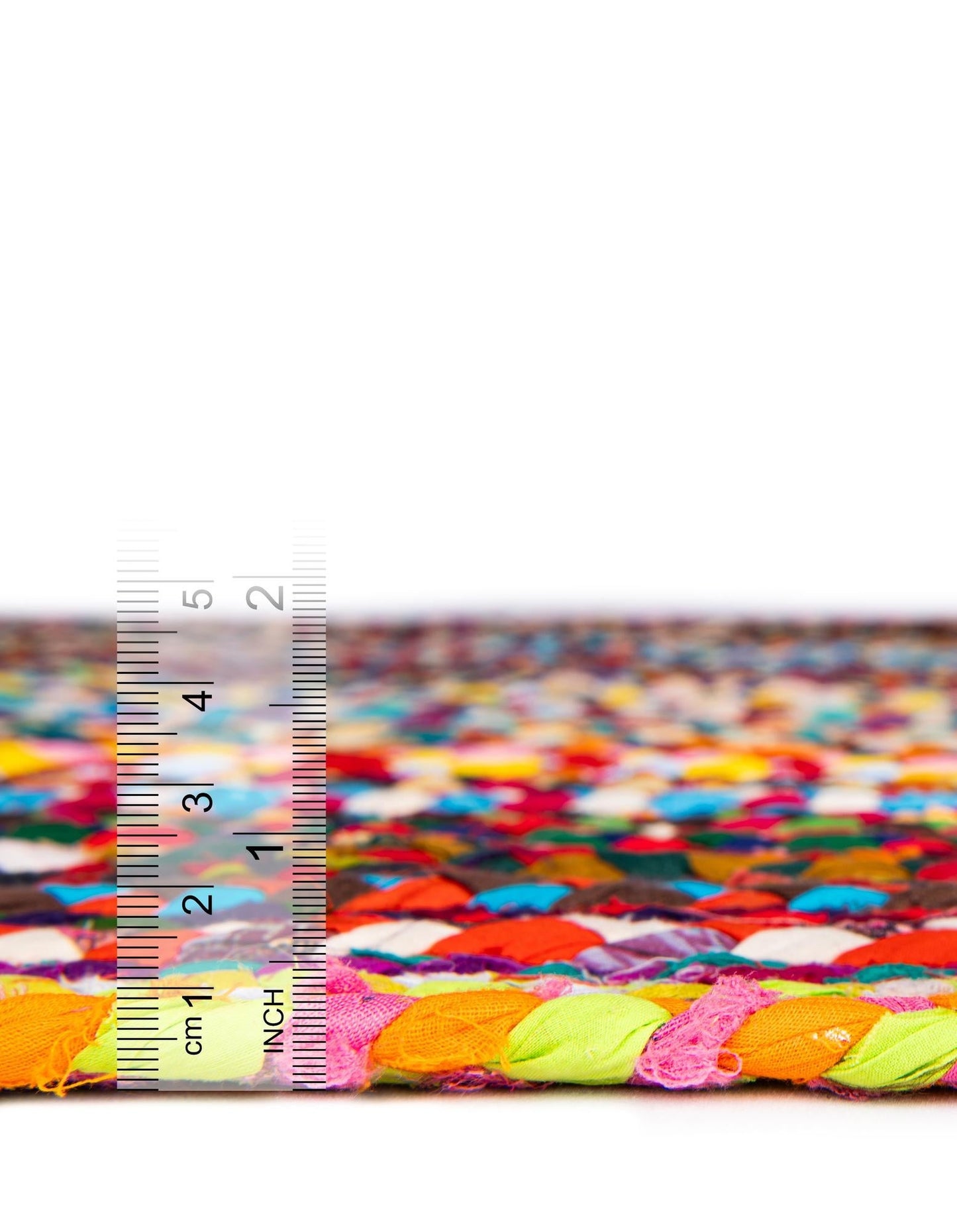 Handmade Braided Pure Cotton Rectangle Floor Area Rug-Floor Carpet Rug-Bed Side Runner Rug