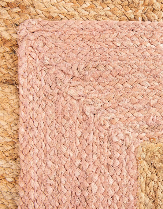 Handmade Eco Friendly Natural Jute With Pink and White Border Table Runner