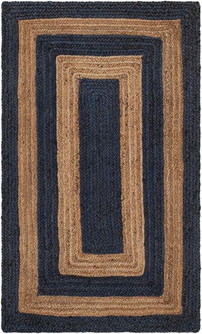 Handmade Braided Natural Jute Two Tone Eco Friendly Floor Area Runner Rug