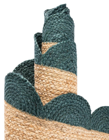 Handmade Braided Natural Jute Eco Friendly Round Floor Area Rug