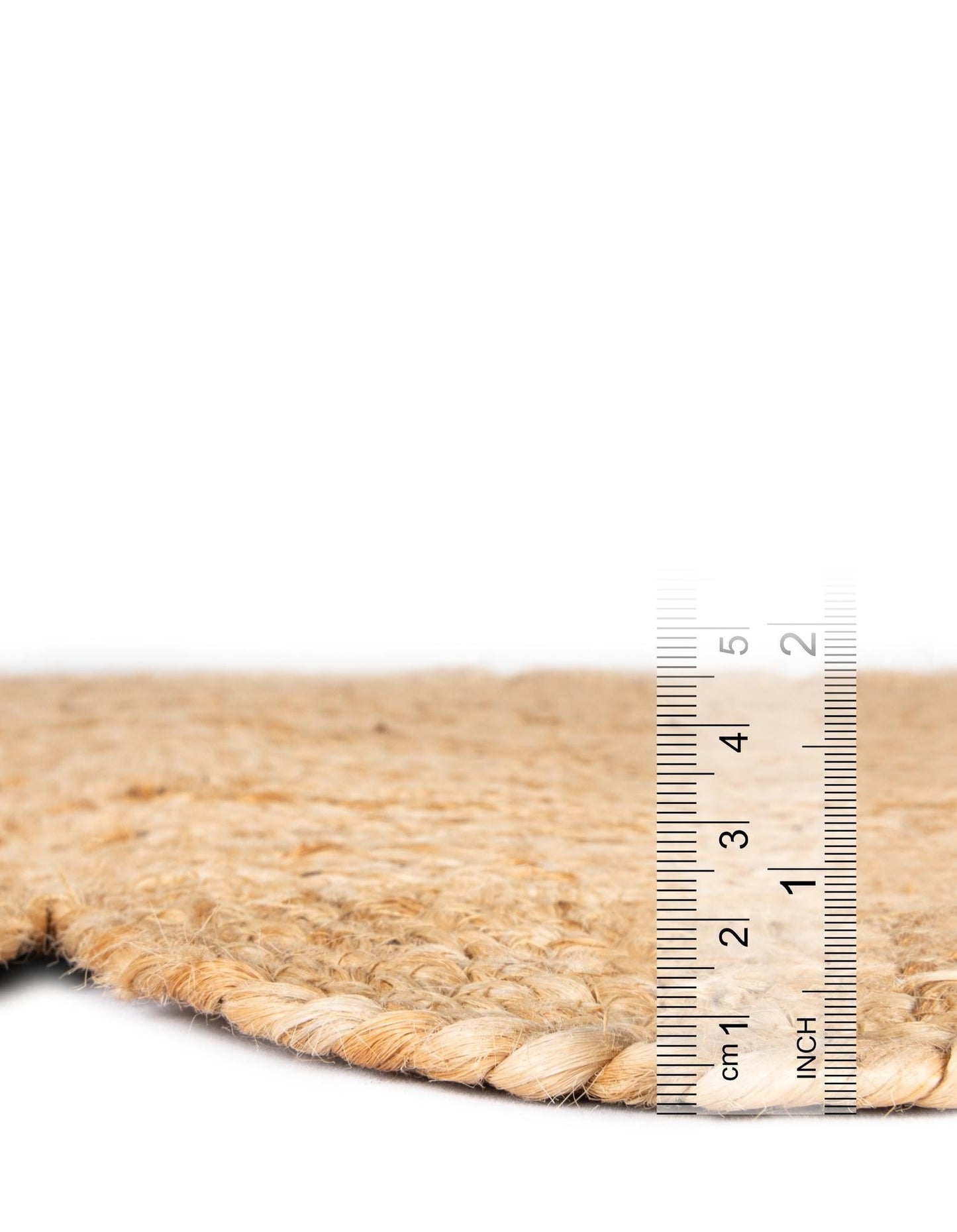 Handmade Scalloped Round Jute Rug – Natural Eco-Friendly Boho Area Rug