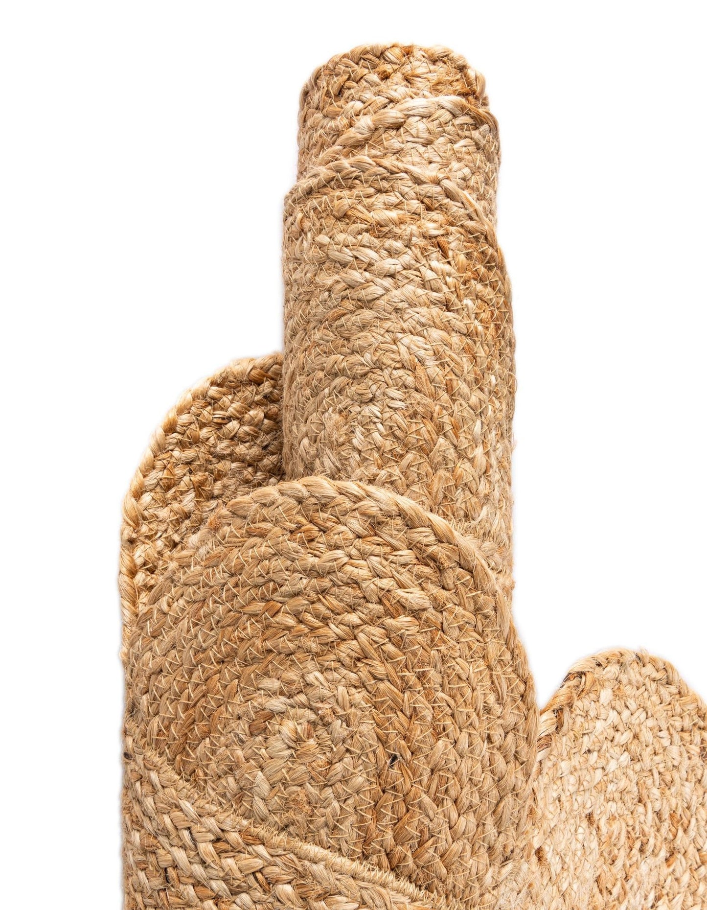 Handmade Braided Natural Jute Oval Shape Floor Area Rug-Floor Carpet Rug