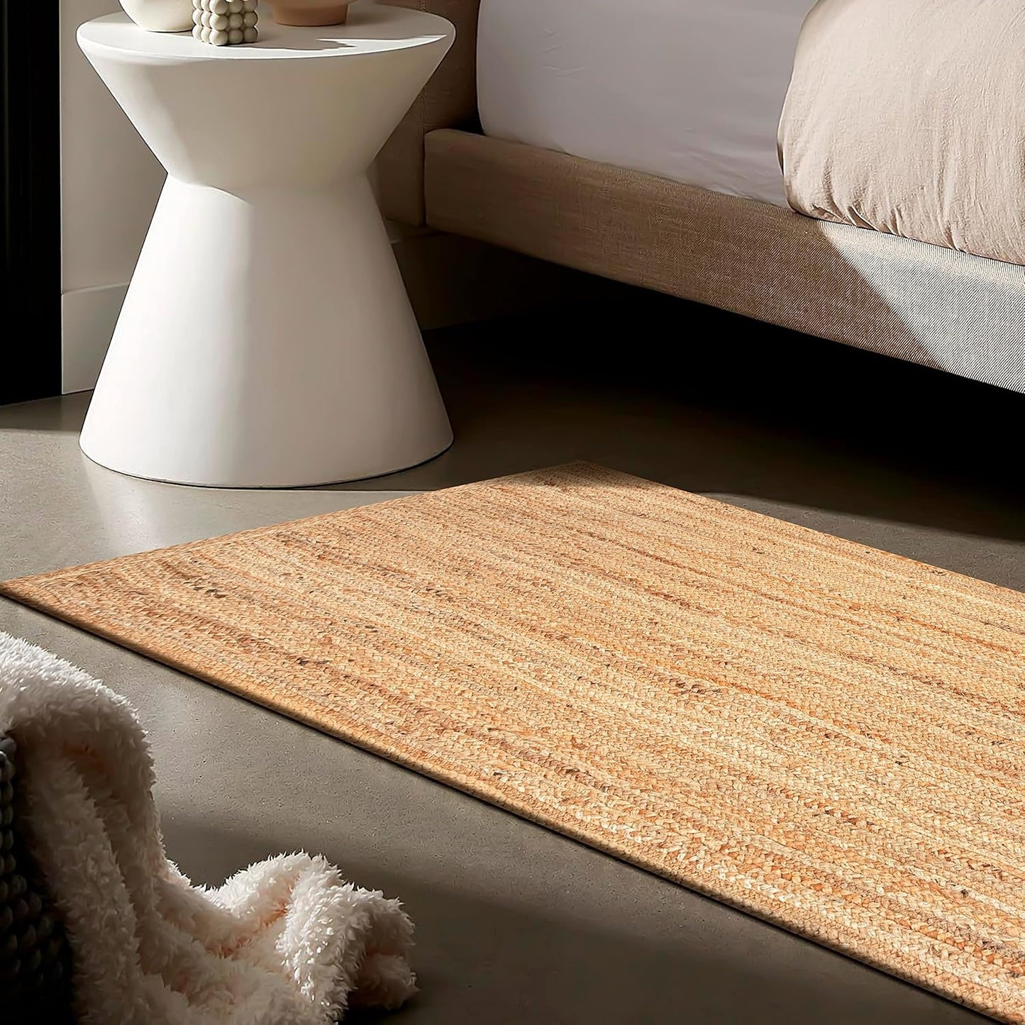 Handmade Braided Natural Jute Eco Friendly Floor Area Runner Rug