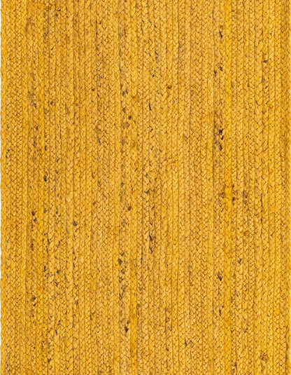 Handmade Braided Natural Jute Yellow Eco Friendly Floor Area Runner Rug