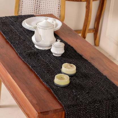 Indian Handmade Natural Jute Eco Friendly Table Runner For Dining Table