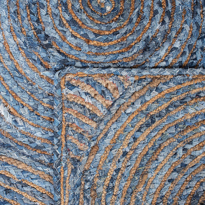 Natural Jute Area Rug in a spiral pattern—soft texture and earthy tones perfect for any living space.