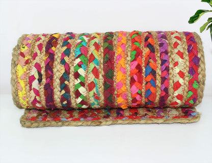 Indian Handmade Jute and Cotton Dining Table Runner