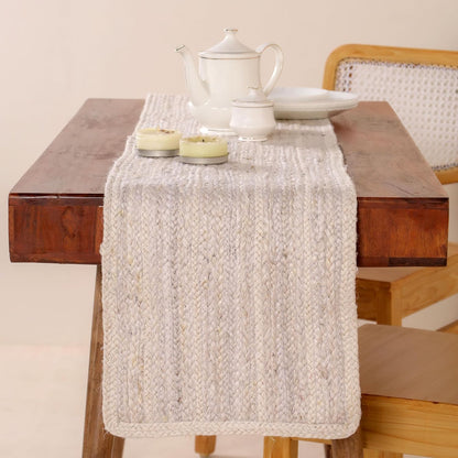 Indian Handmade Natural Jute Eco Friendly Table Runner For Dining Table