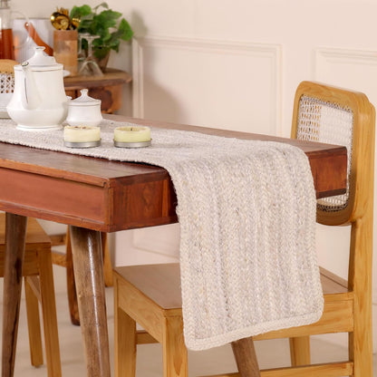 Indian Handmade Natural Jute Eco Friendly Table Runner For Dining Table