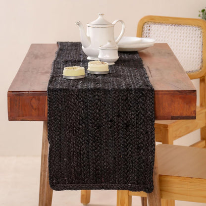 Indian Handmade Natural Jute Eco Friendly Table Runner For Dining Table