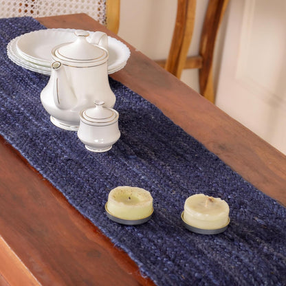 Indian Handmade Natural Jute Eco Friendly Table Runner For Dining Table