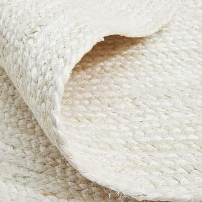 Handmade Braided Natural Jute Eco Friendly Round Floor Area Rug