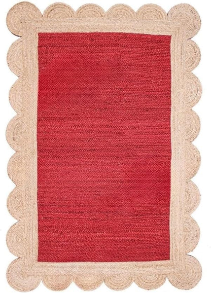 red jute rug