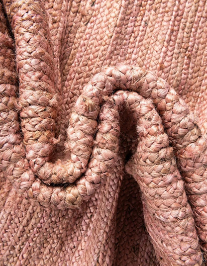 Handmade Braided Eco Friendly Natural Jute Pink Dining Table Runner