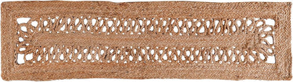 Handmade Eco Friendly Natural Jute Open Weave  Dining Table Runner For Home Decor