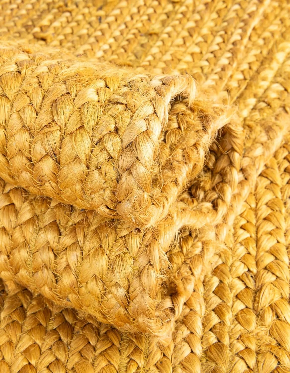 Handmade Braided Eco Friendly Natural Jute Yellow Dining Table Runner