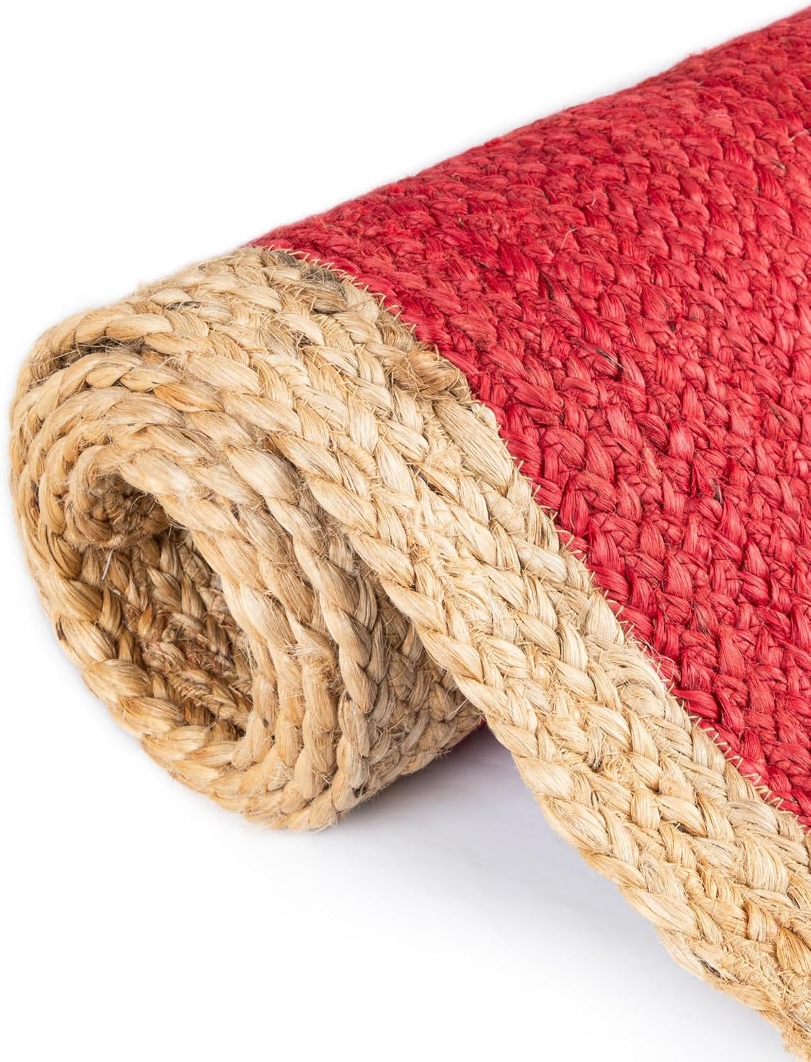 Handmade Eco Friendly Natural Jute Inner Red Table Runner
