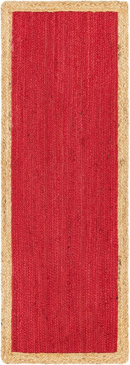 Handmade Eco Friendly Natural Jute Inner Red Table Runner