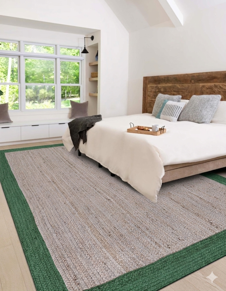 Bedroom with a wooden bed, white bedding, and a large window.