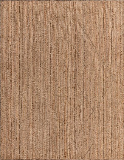 Beige rug with a diamond pattern