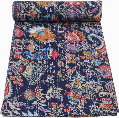 Roll-up floral-patterned fabric on a white background