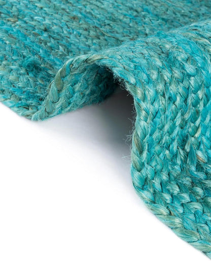 Handmade Eco Friendly Natural Jute  Table Runner Teal Color