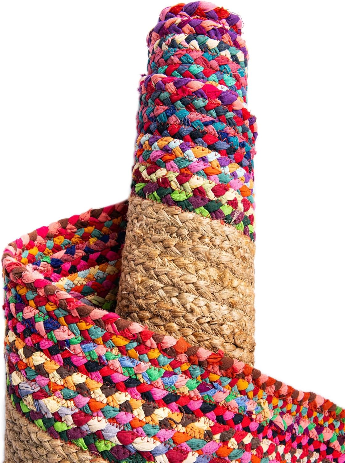 Handmade Eco Friendly Natural Jute & Cotton Border  Dining Table Runner For Home Decor